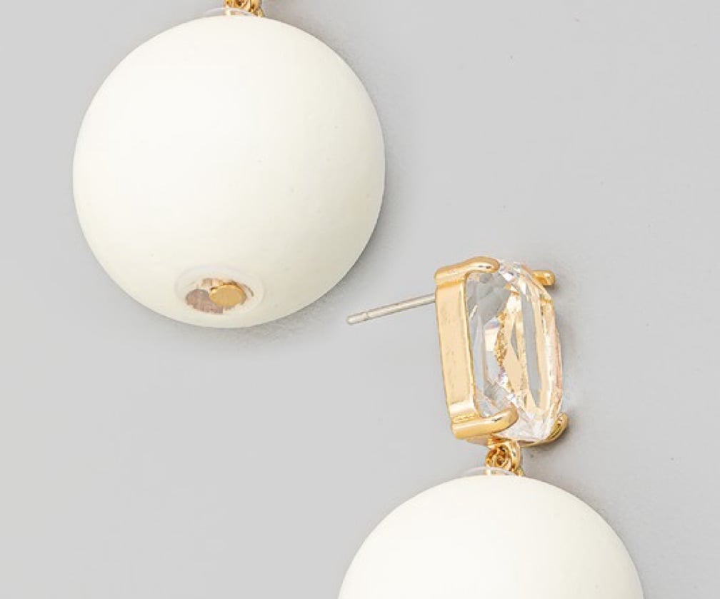 Drop Ball Earrings