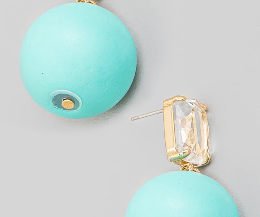 Drop Ball Earrings