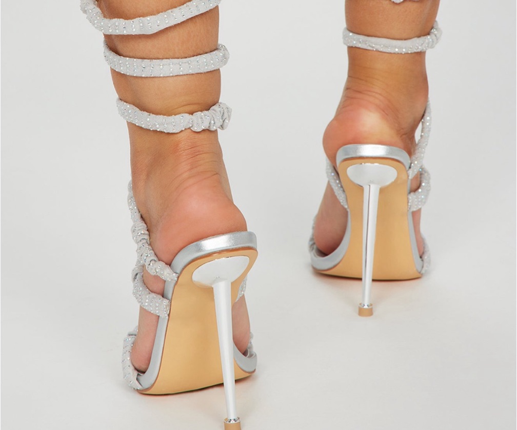 So Me Heeled Sandals - Silver