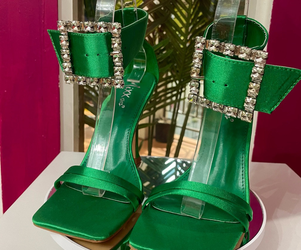 Lost your chance Heeled Sandals - Green