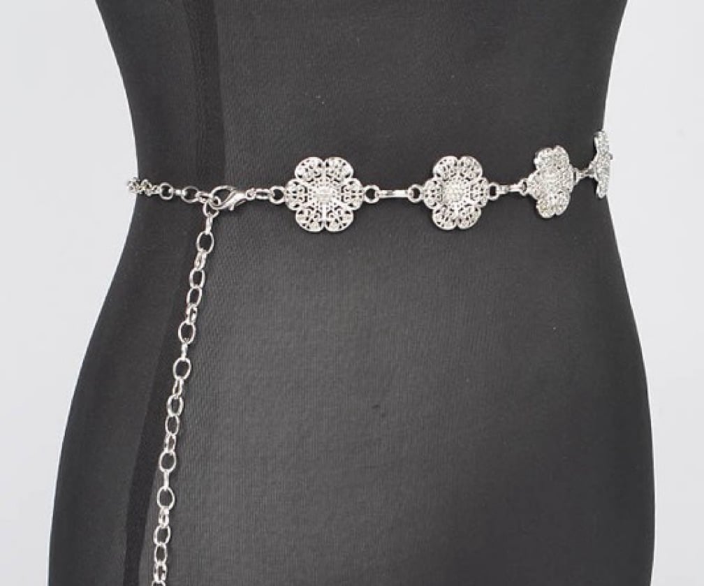 Chain Statement Belt- Silver