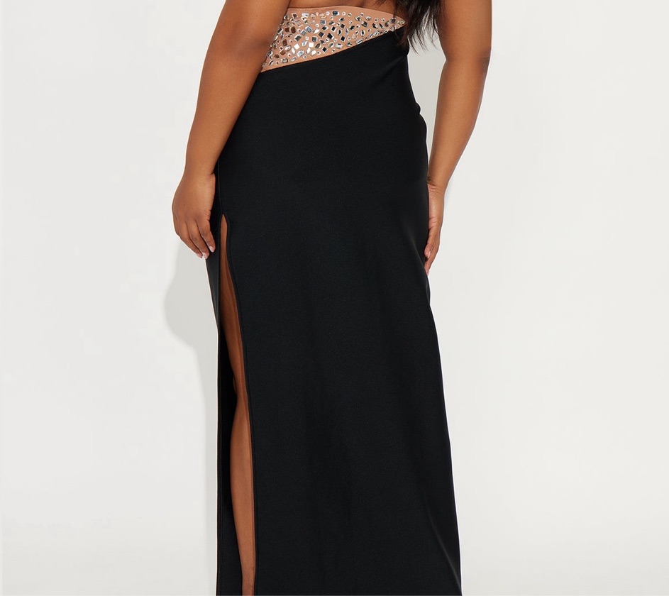 Fit Like A Glove Bandage Maxi Dress -Black