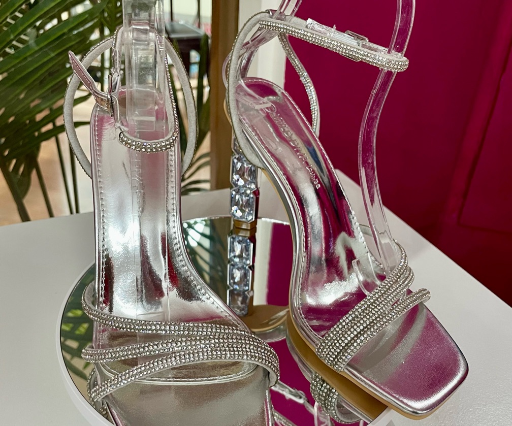 Out On The Town Heeled Sandals - Silver