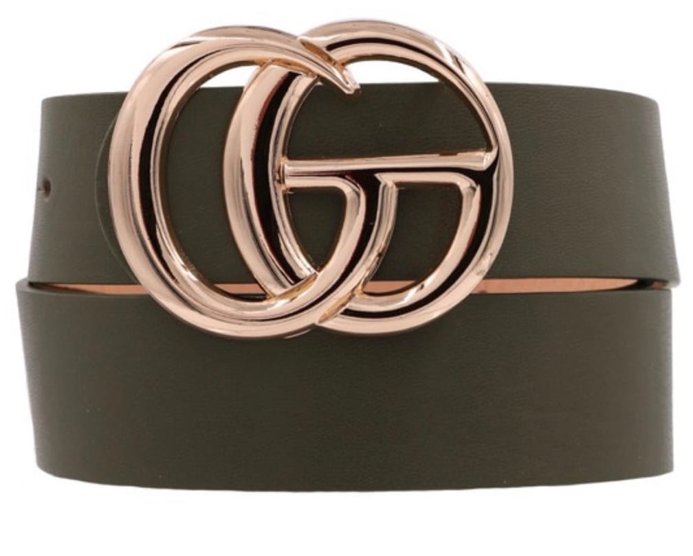 Just Say It Belt - Dark Olive