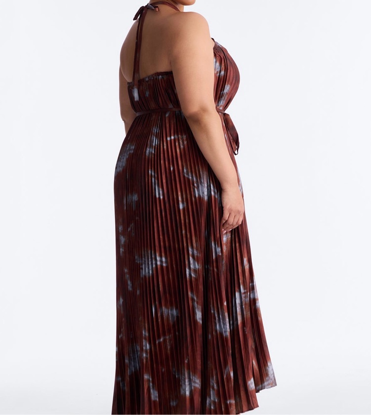 A Touch Of Miami Maxi Dress - Brown/combo