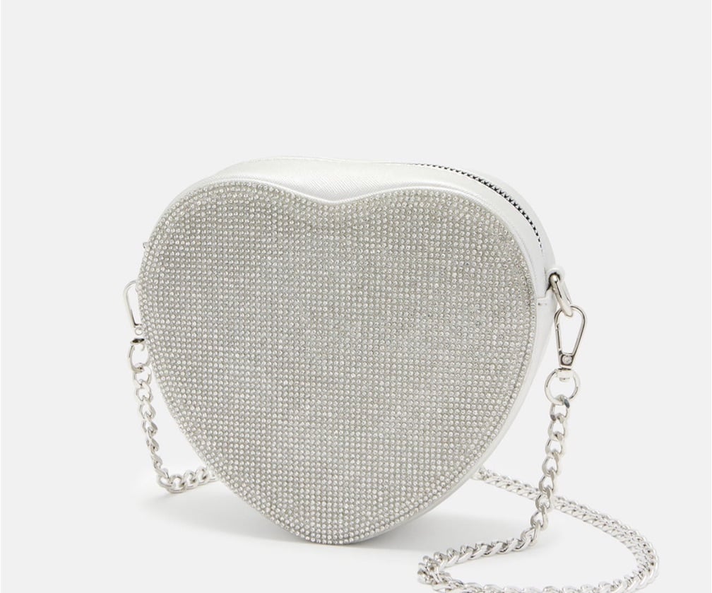 Heartful Babe Handbag - Silver