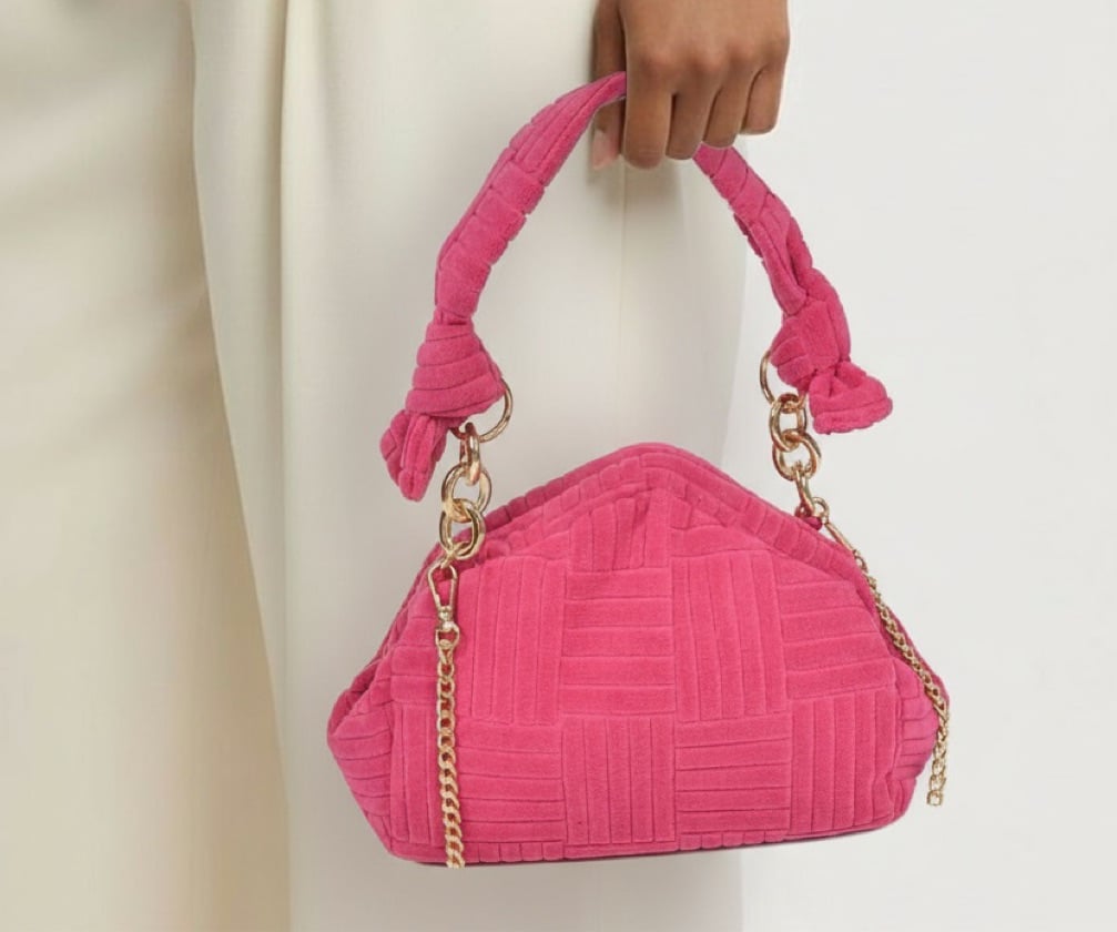Get Everything I Want Clutch- Fuchsia