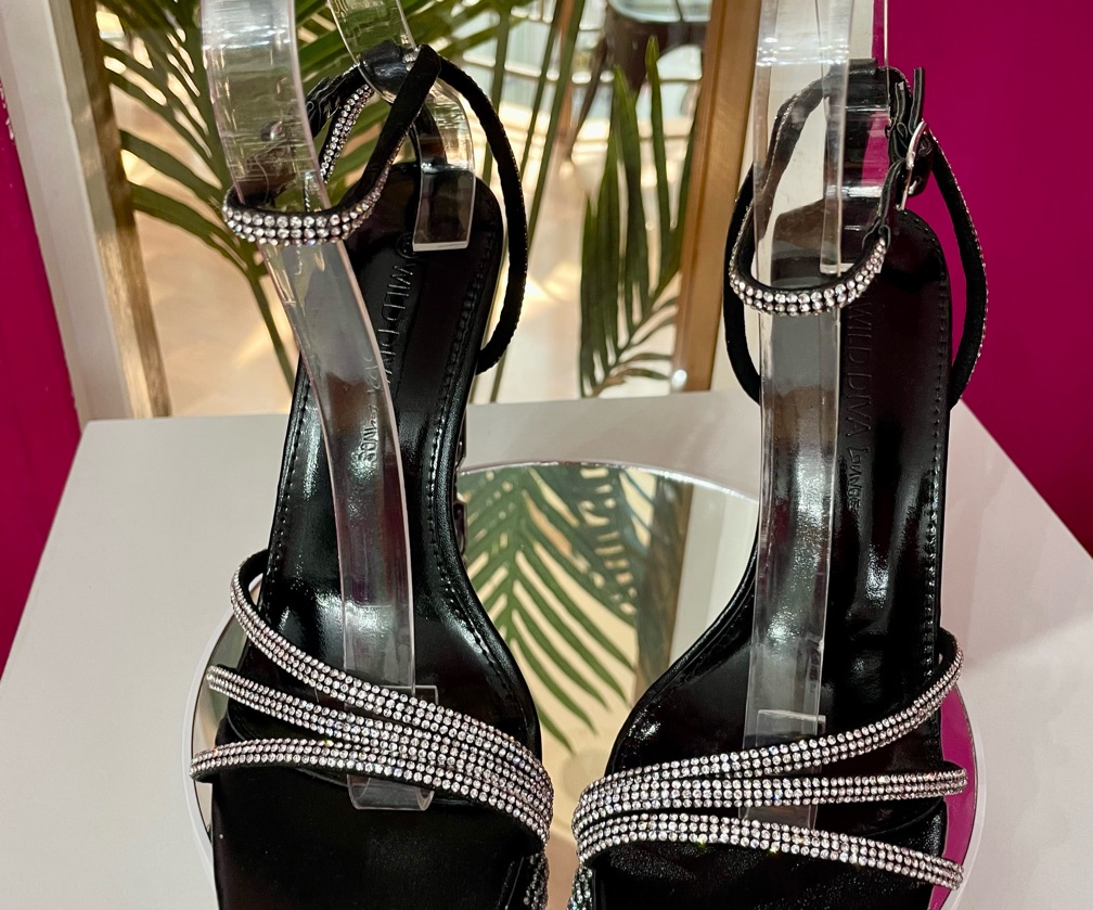Out On The Town Heeled Sandals - Black