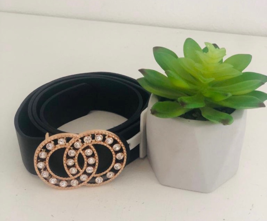 RHINESTONES CIRCLE BELT