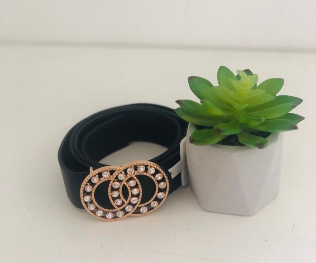 RHINESTONES CIRCLE BELT