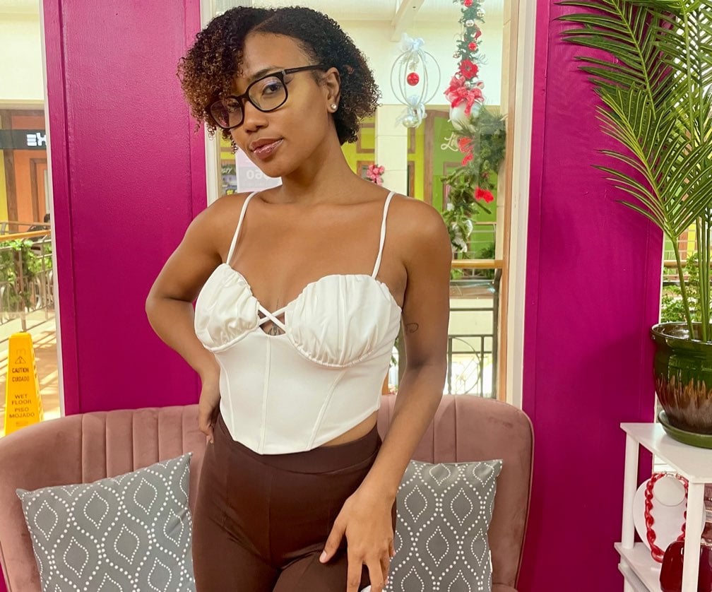 True To You BUSTIER CROP TOP