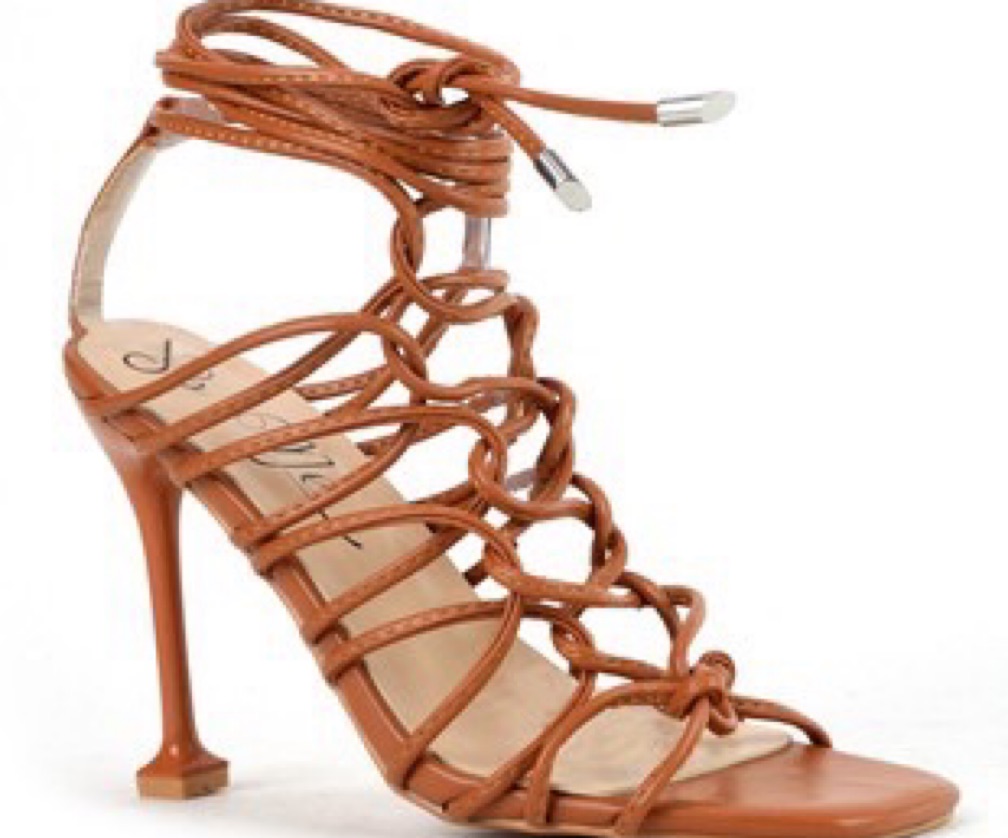 Show Stopping Heeled Sandals - Brown