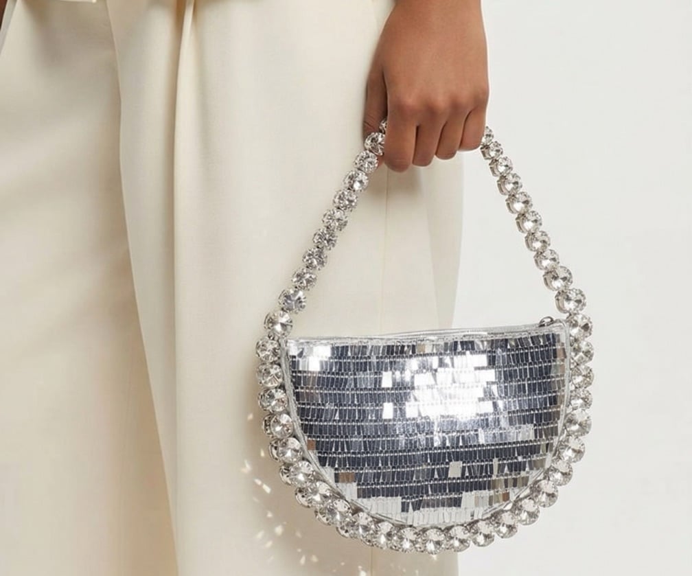 Brighter Future Handbag- Silver