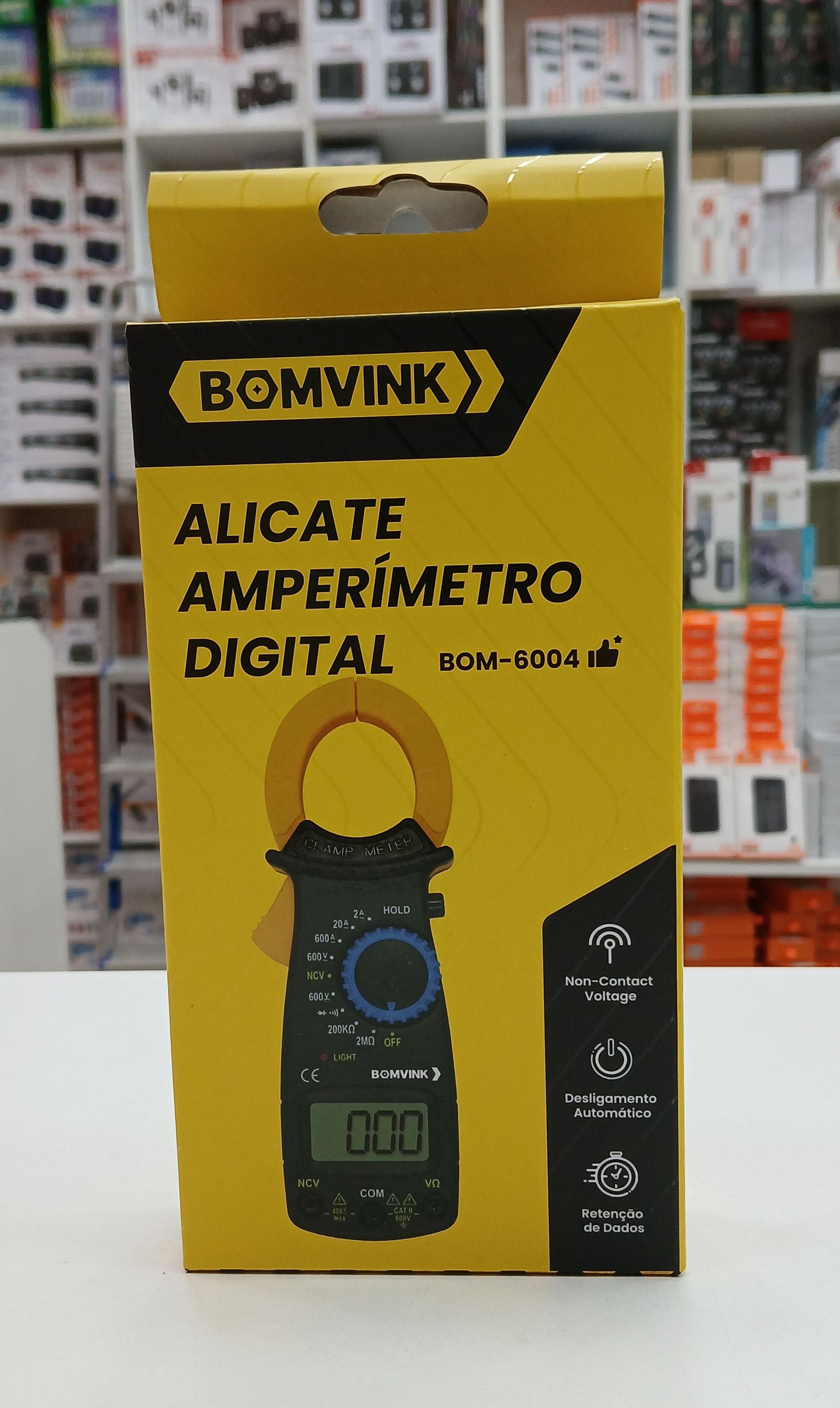 Alicate Amperímetro Digital BOMVINK BOM-6004