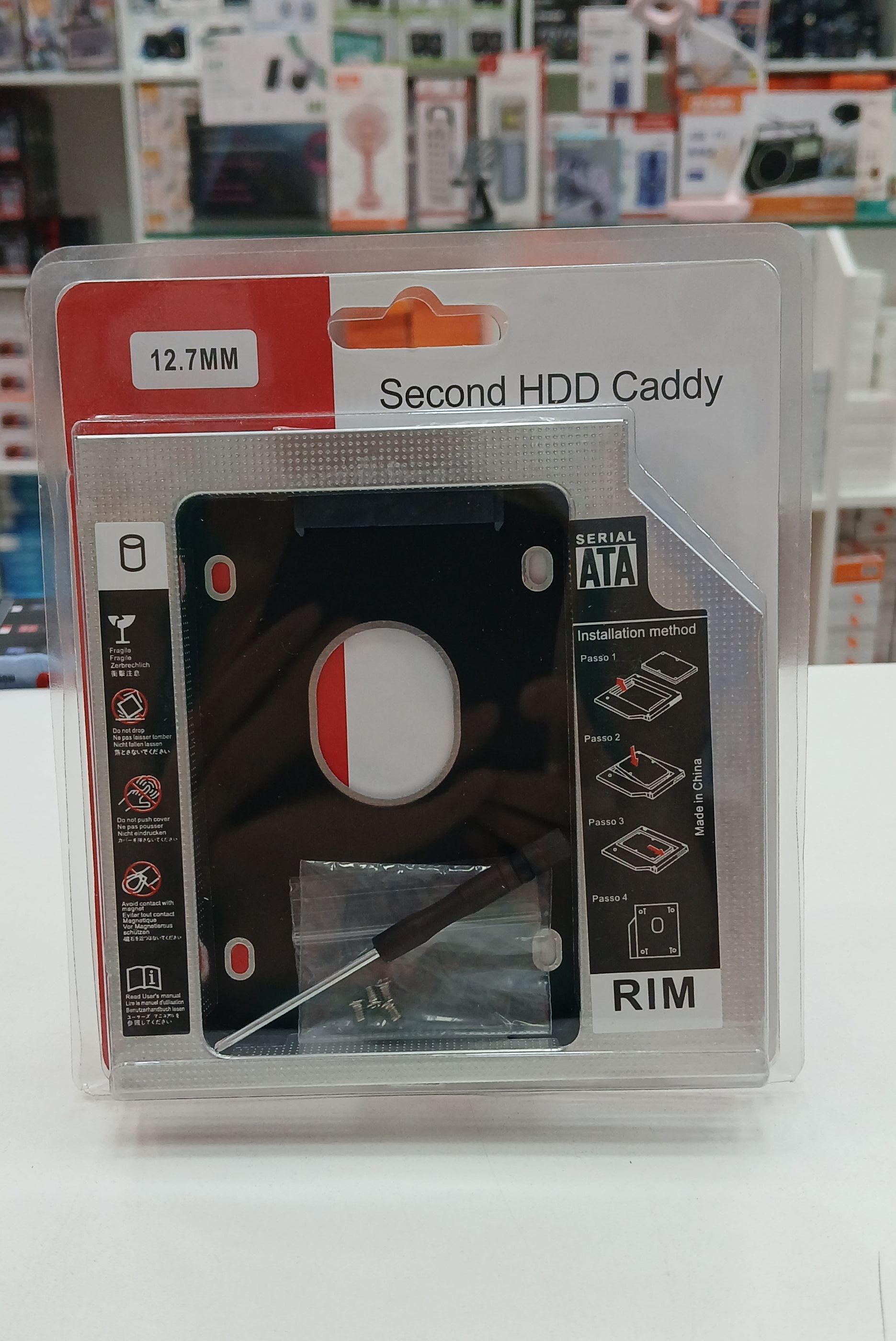 Adaptador/Caddy Disco rígido HDD, SSD 12.7MM