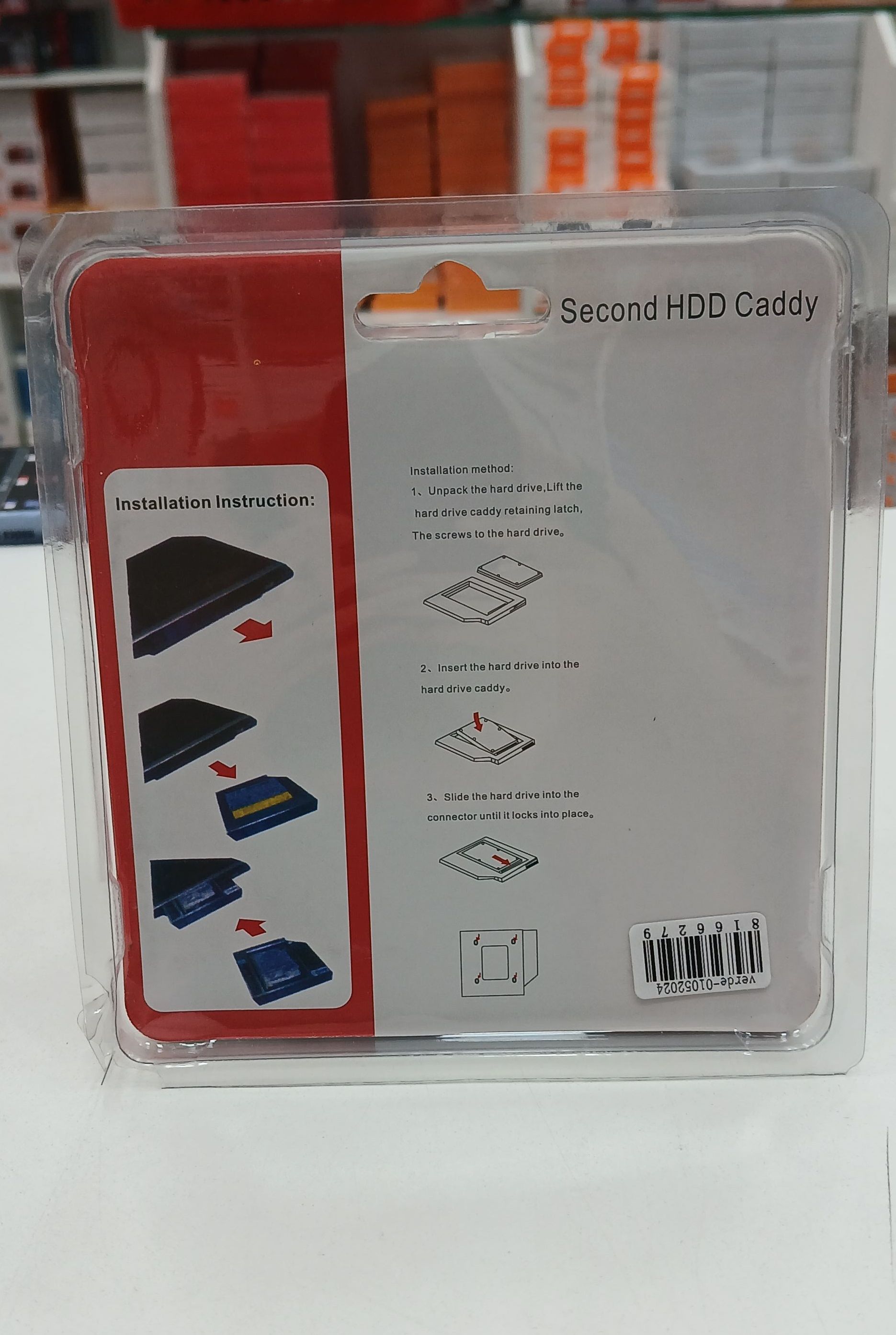 Adaptador/Caddy Disco rígido HDD, SSD 9.5MM