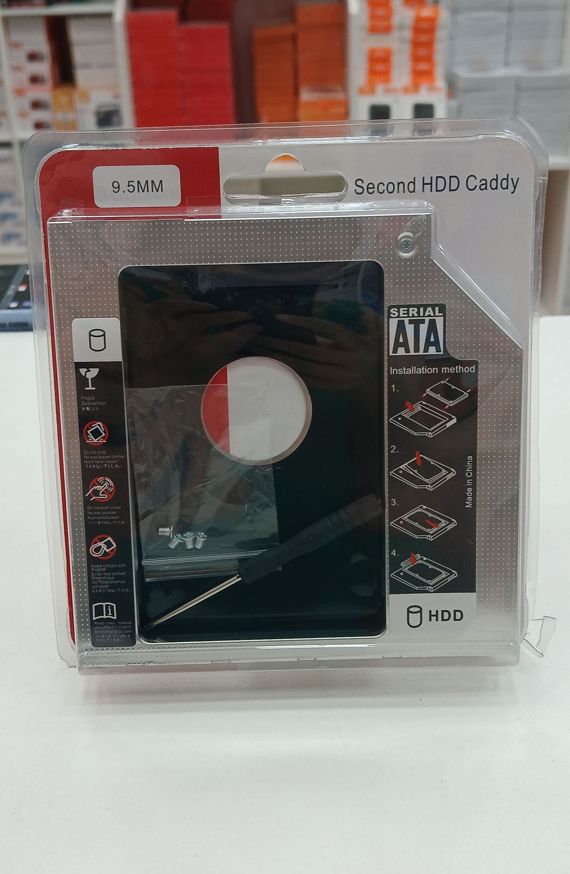 Adaptador/Caddy Disco rígido HDD, SSD 9.5MM