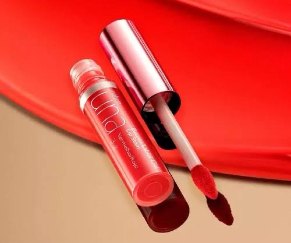 Batom Gel Lip Stain Una Vermelho - 3g