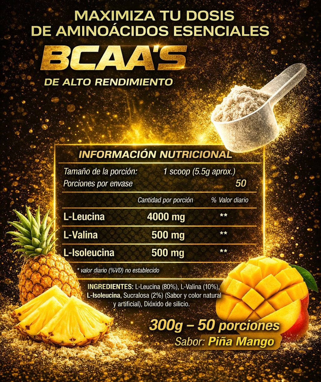 BCAA'S PIÑA MANGO 🥭🍍