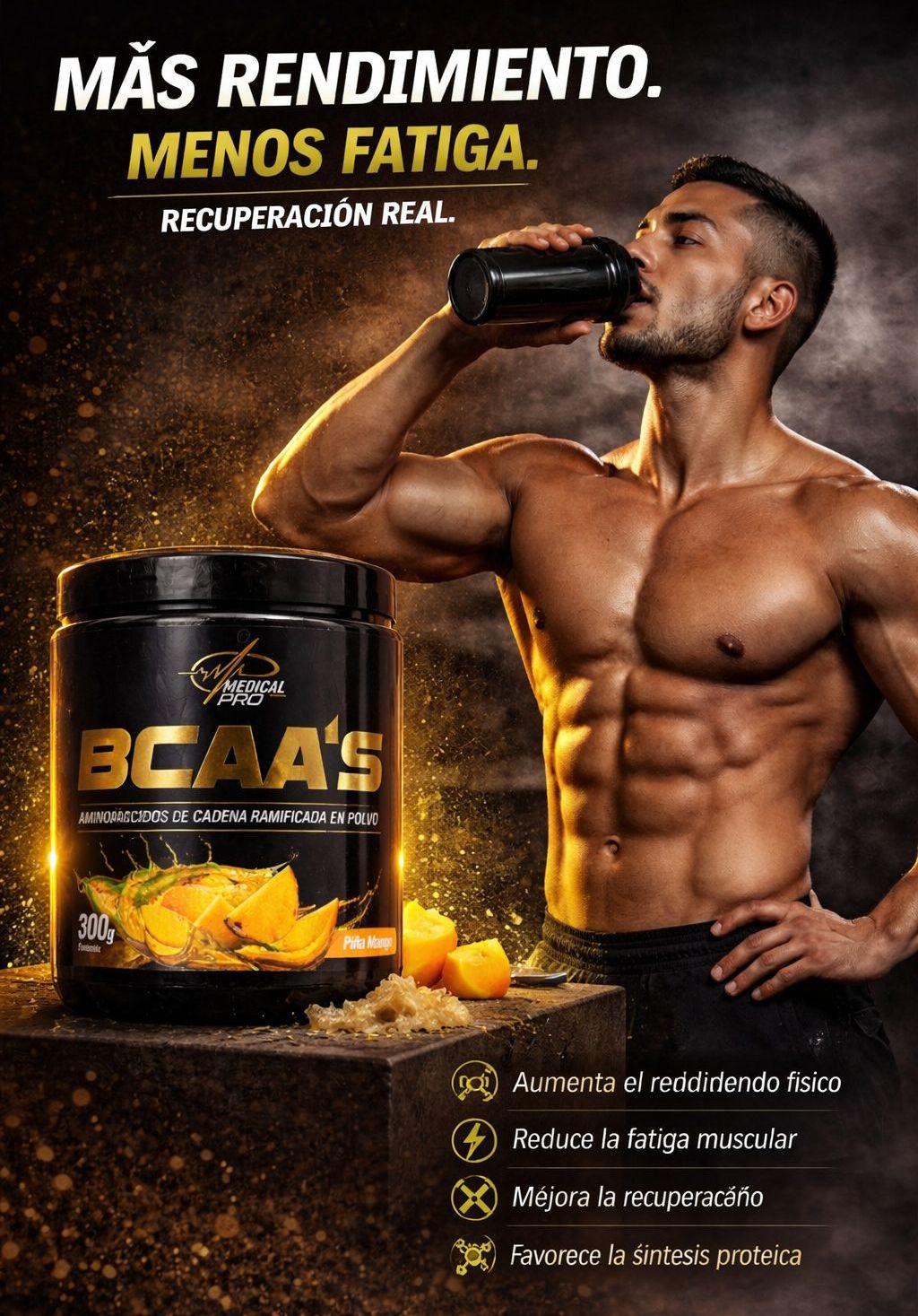 BCAA'S PIÑA MANGO 🥭🍍
