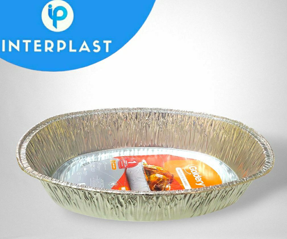 Bandeja de Aluminio Ovalada
