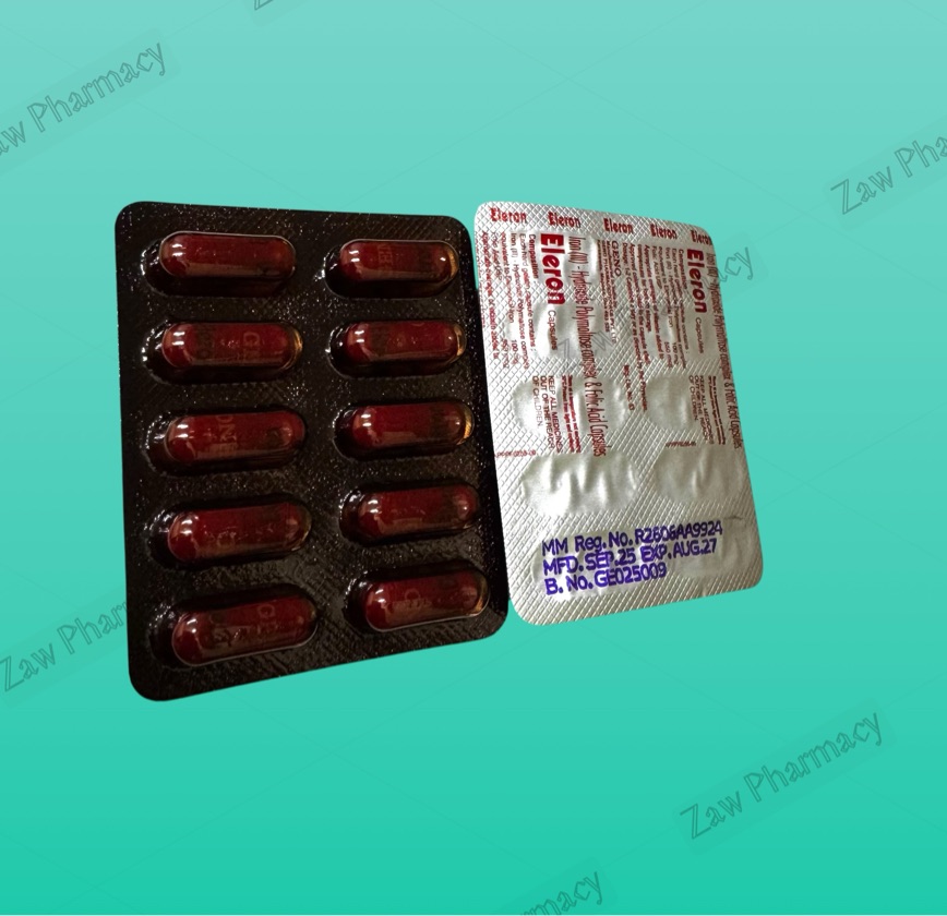Iron & folic acid (Eleron capsule) (exp 8/27)