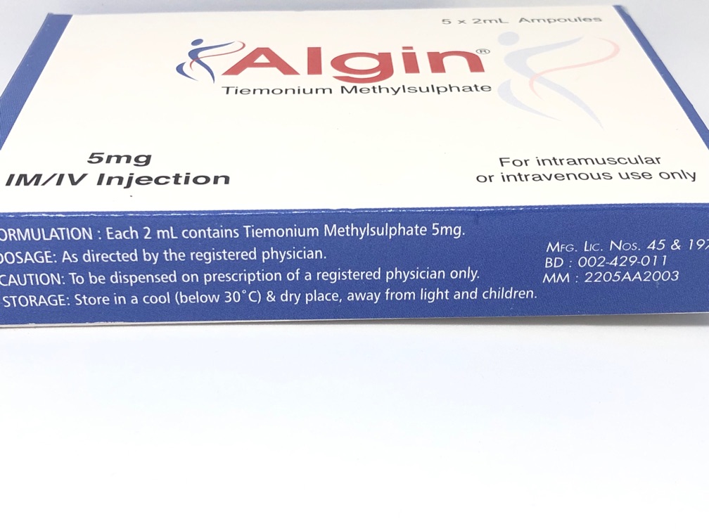 Algin inj (5ampoules)(exp 6/27)