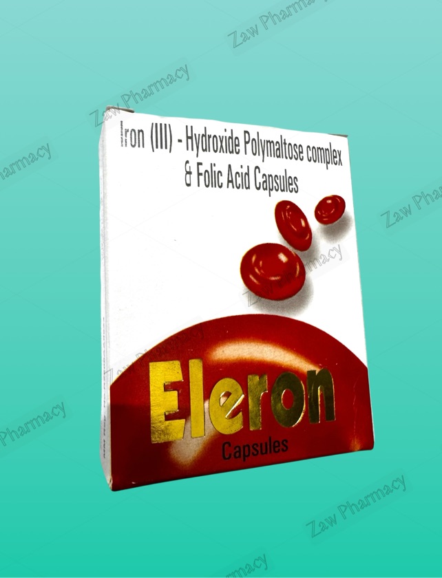 Iron & folic acid (Eleron capsule) (exp 8/27)