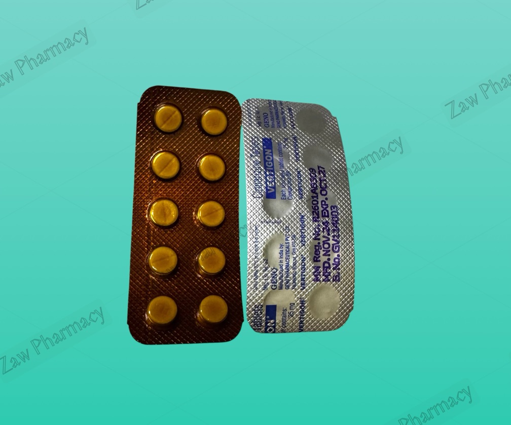 Cinnarizine-25mg (vertigon) (exp 10/27)