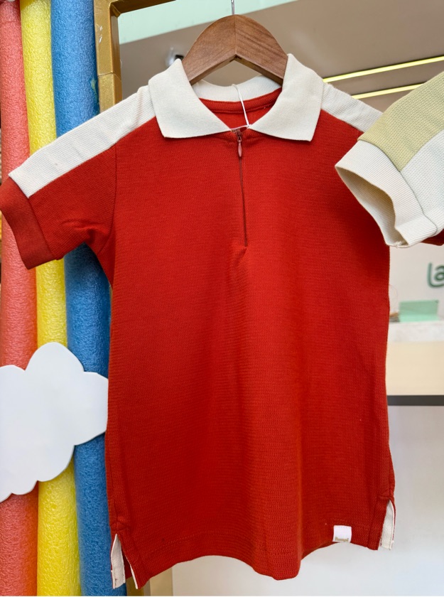 Gola polo Mônaco • telha
