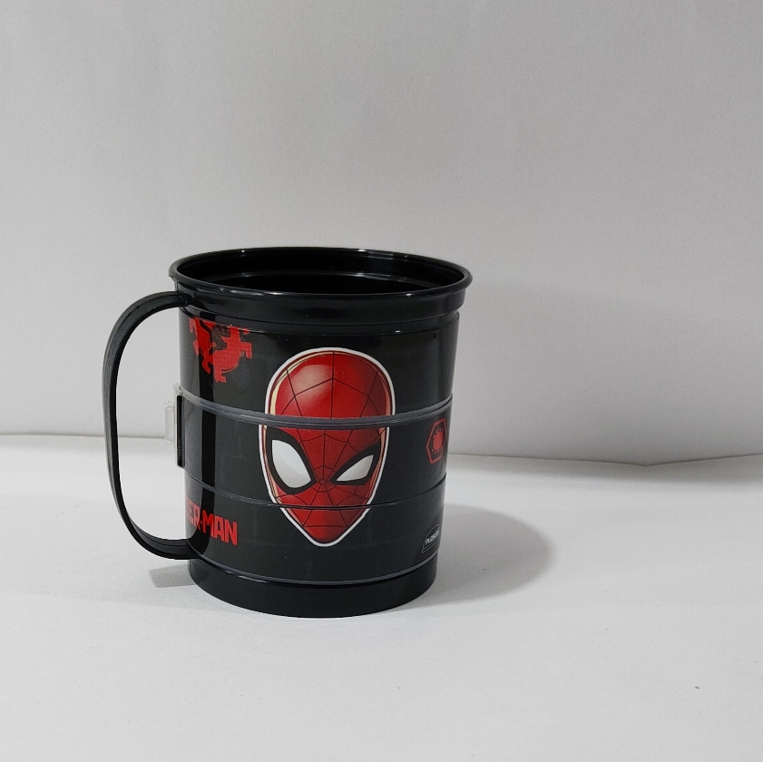 Caneca divertida homem-aranha plasútil
