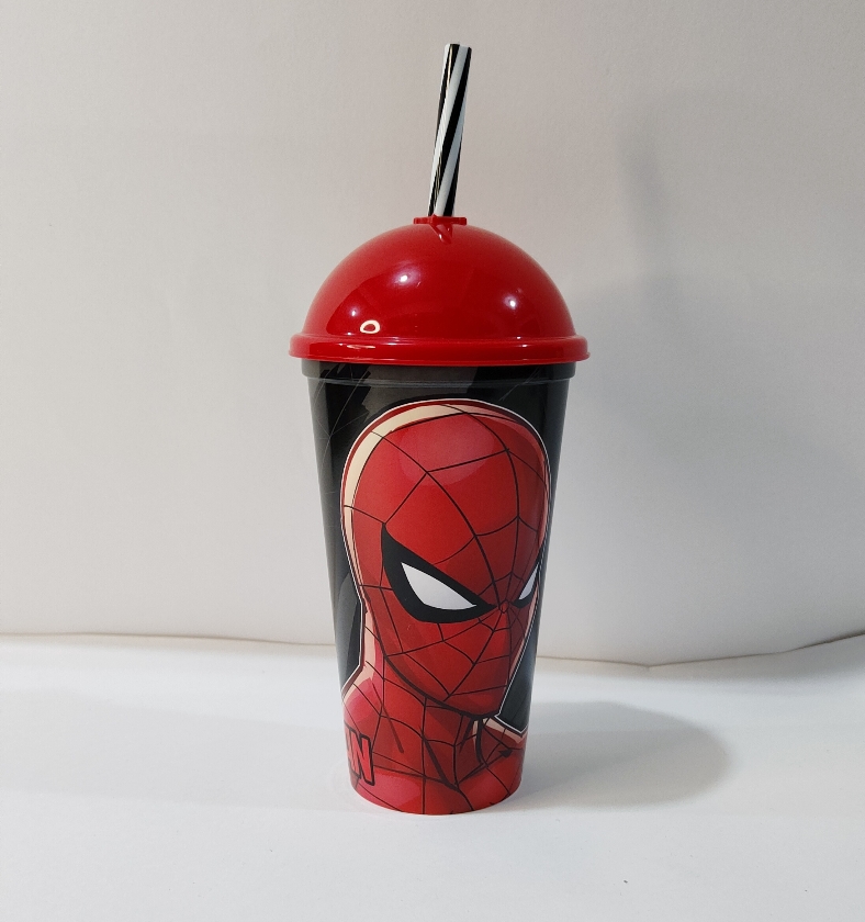 Copo shake spider man plasútil