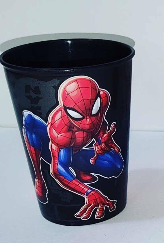 Copo plástico Marvel plasútil homem-aranha