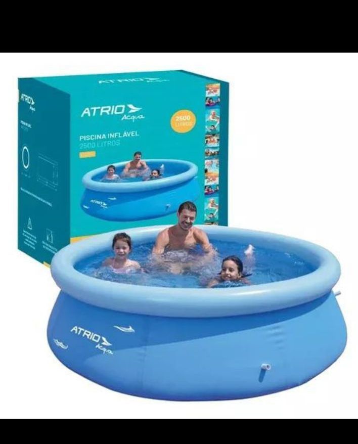 Piscina redonda 2500 lts, diametro 2.4 mts, alto 63 cm alto