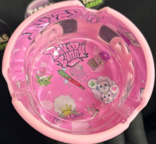 CINZEIRO DE VIDRO BAKEDBUNNY REDONDO