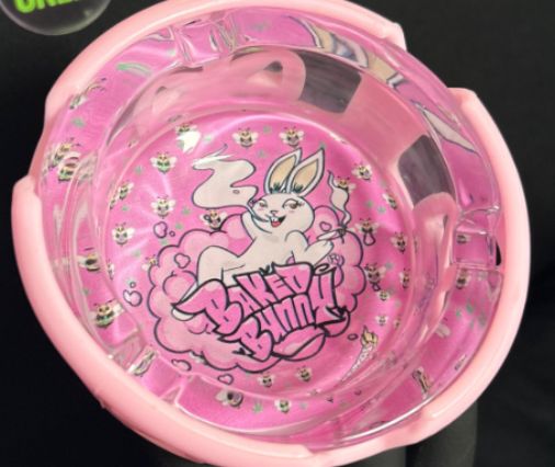 CINZEIRO DE VIDRO BAKEDBUNNY REDONDO