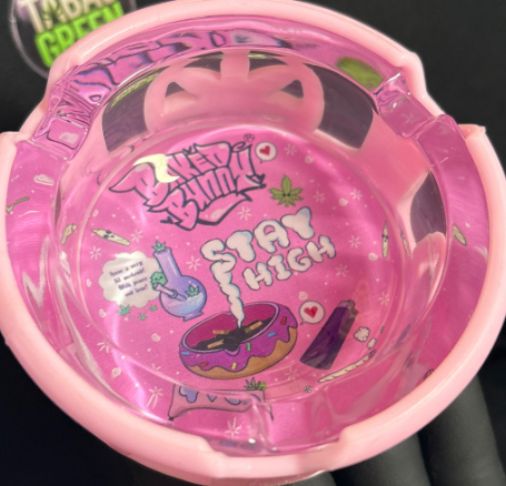 CINZEIRO DE VIDRO BAKEDBUNNY REDONDO
