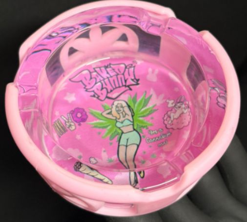 CINZEIRO DE VIDRO BAKEDBUNNY REDONDO
