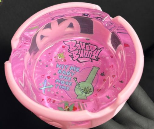CINZEIRO DE VIDRO BAKEDBUNNY REDONDO