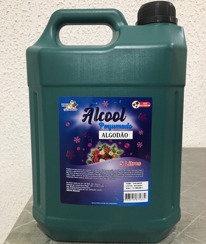 Álcool Perfumado Algodão 5lt - vigut