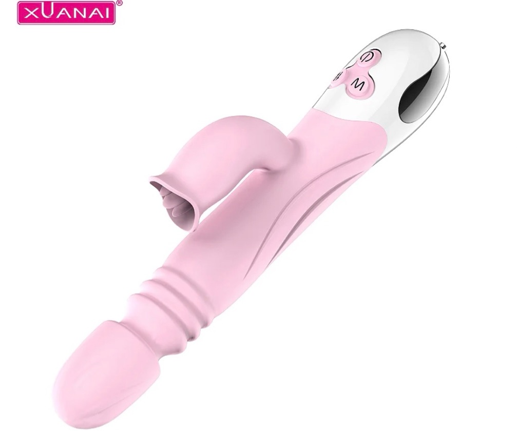 Movimiento - vibrador va y viene con estimulador de clítoris