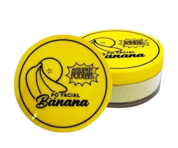 Pó Banana Matificante Facial Translucido 15g Pré Maquiagem - Todos Tons de Pele