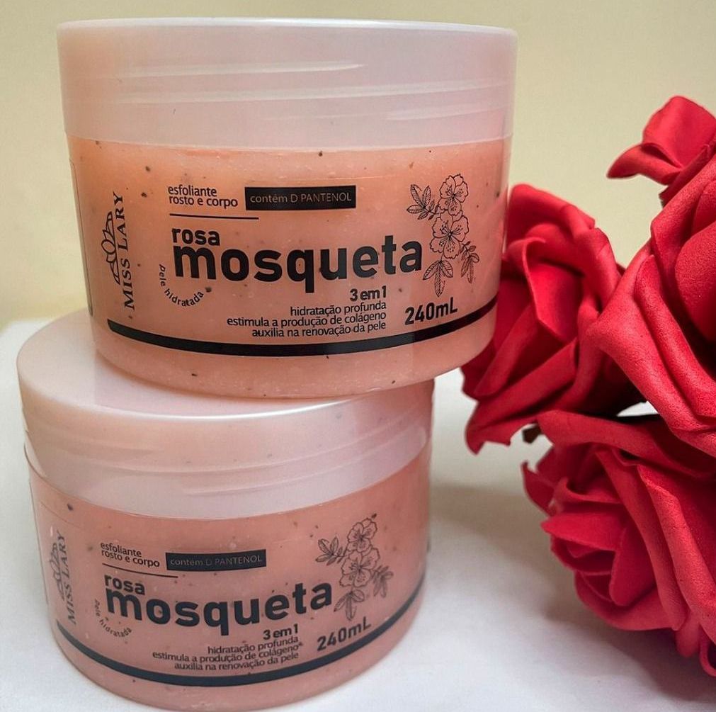 Esfoliante Rosto e Corpo Rosa Mosqueta Miss Lary 240ml
