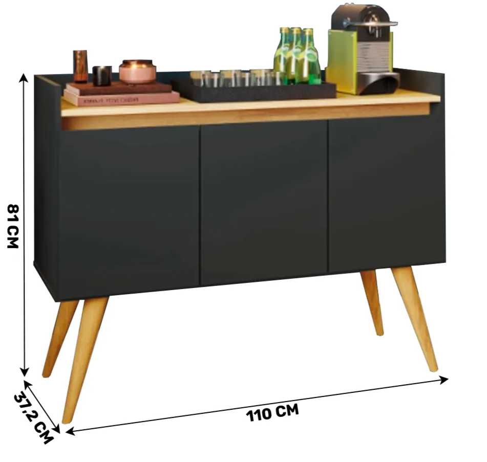 BUFFET GOLD 3 PORTAS***