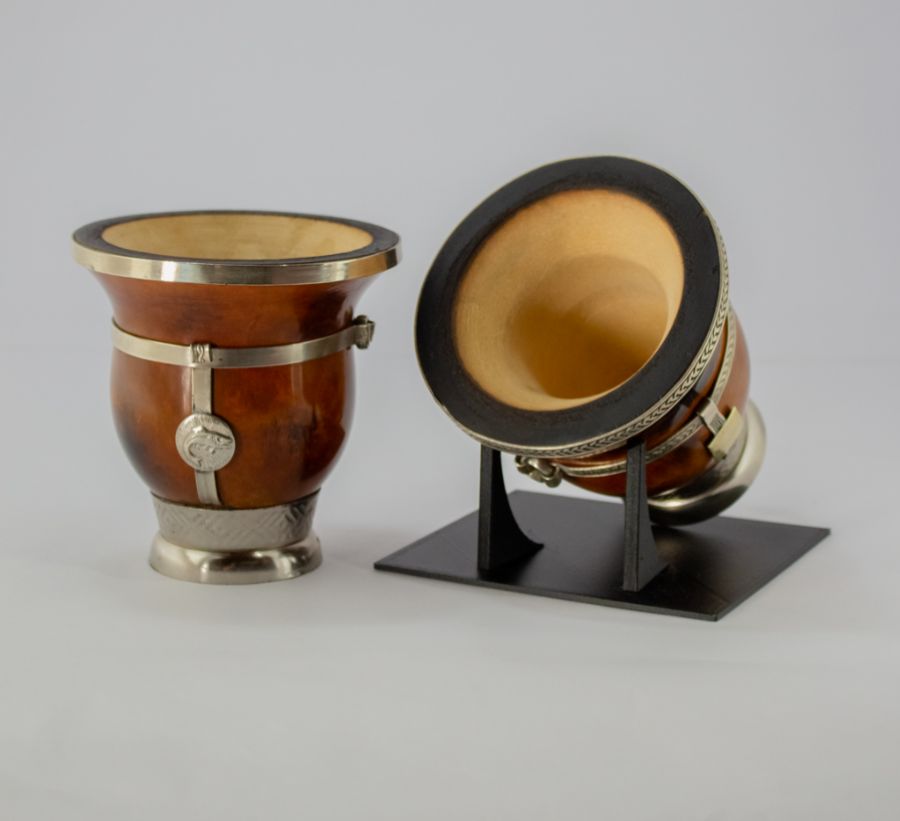 MATE RANCHERO PORONGO PREMIUM (S/VIROLA Y DIJE ALPACA, BASE INOX)