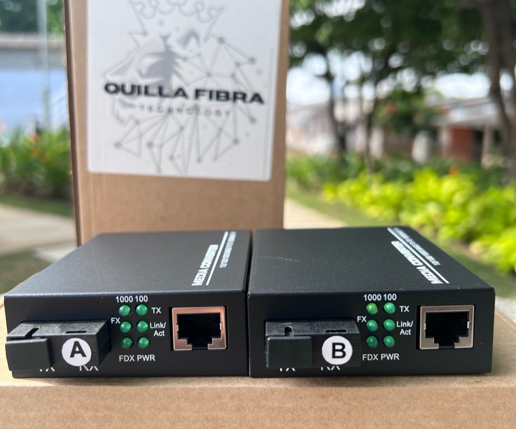 Convertidor de base de medios 20 km