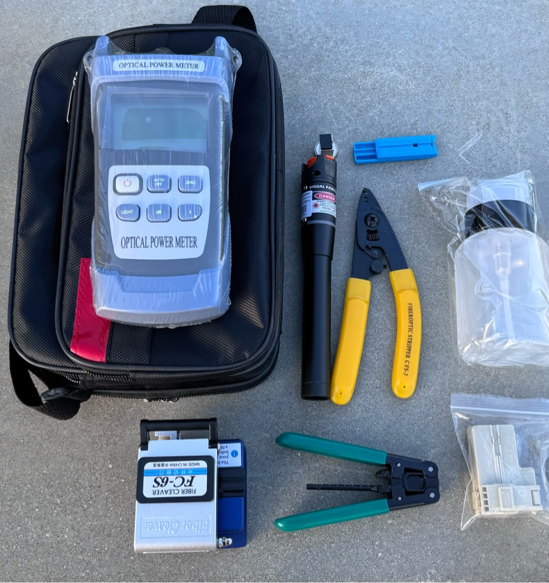 Kit de instalación de fibra óptica