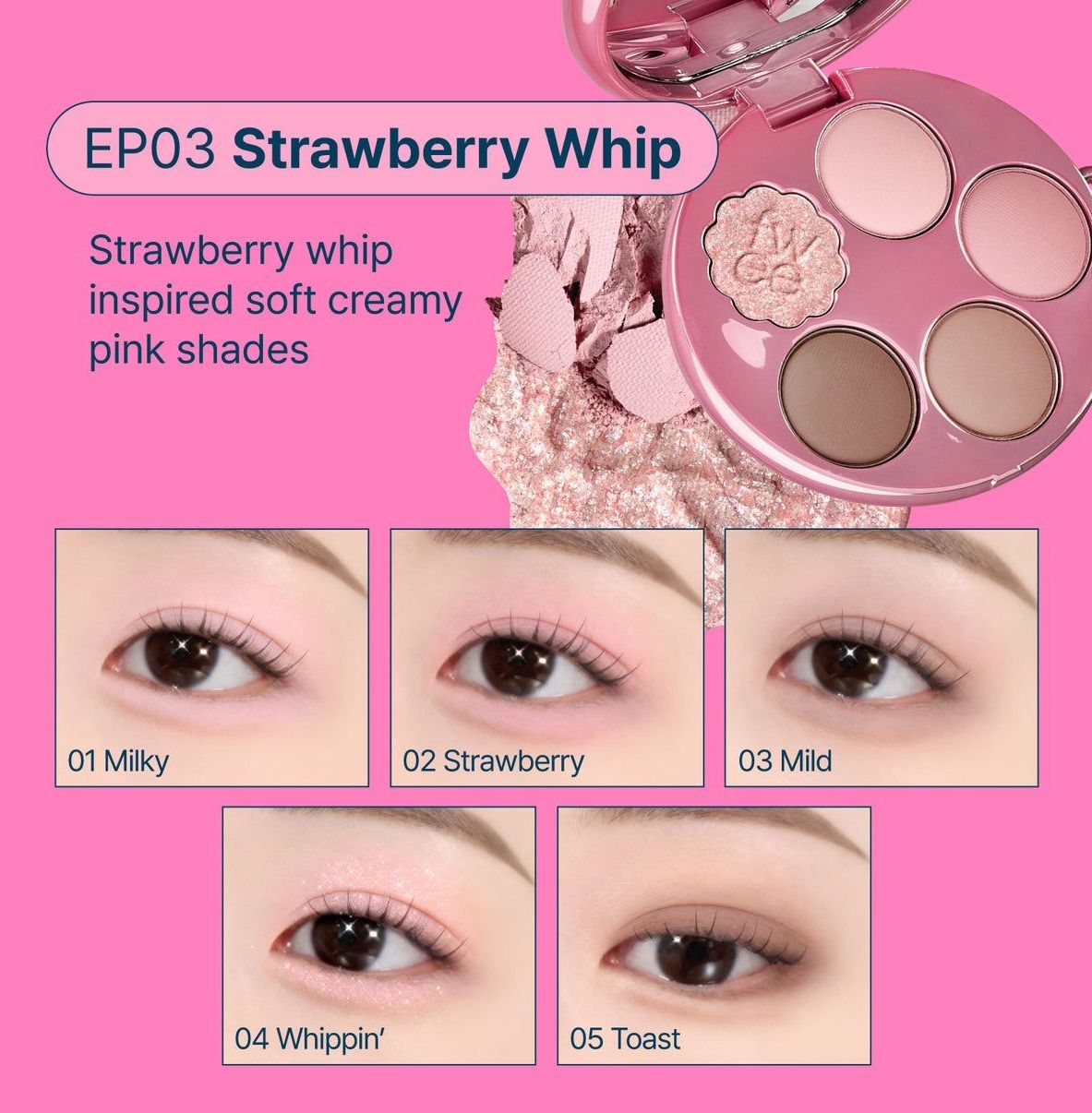 Fwee - Pocket Cheek Palette EP03 Strawberry Whip