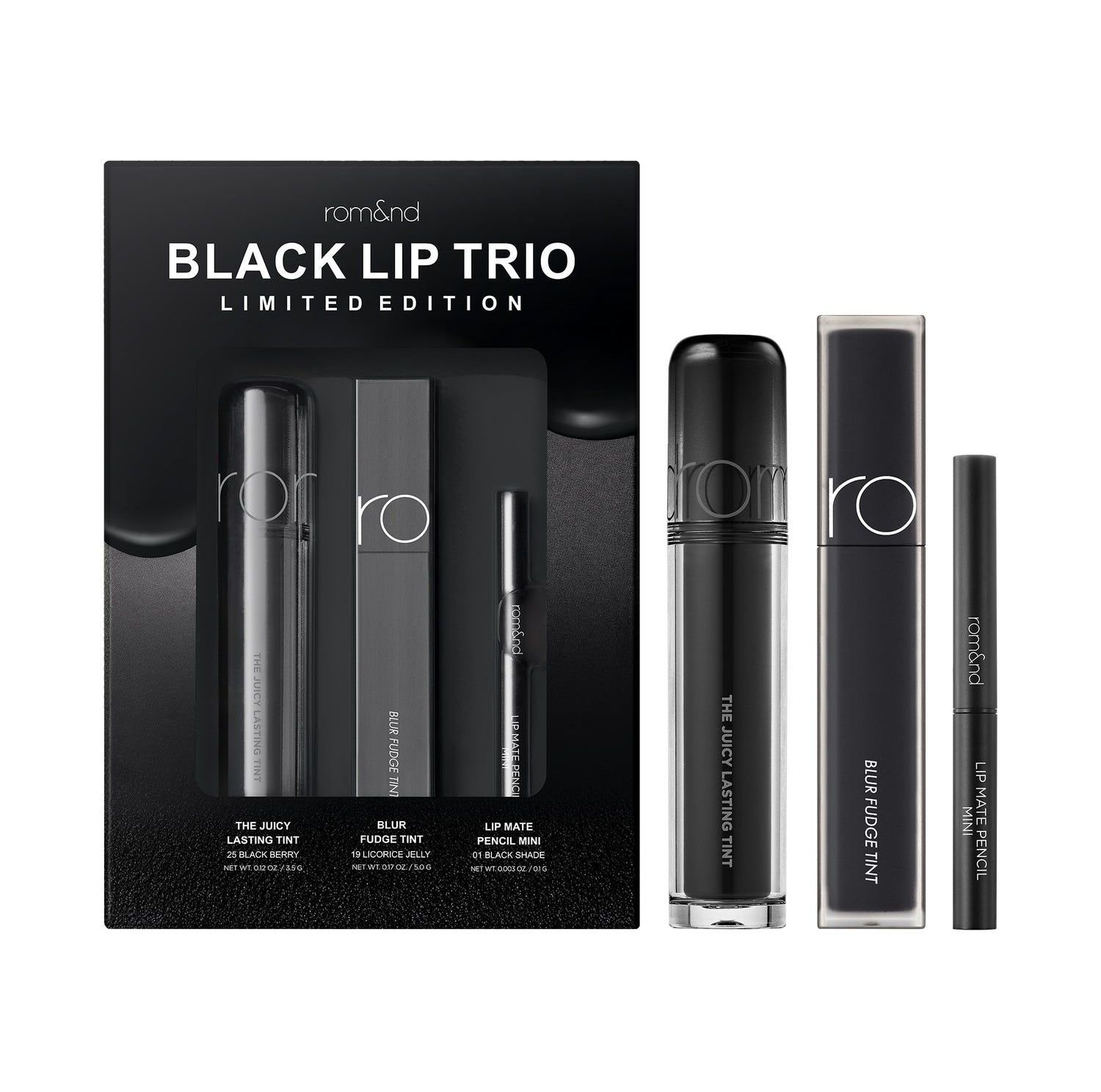 Rom&nd Black trio Limited Edition