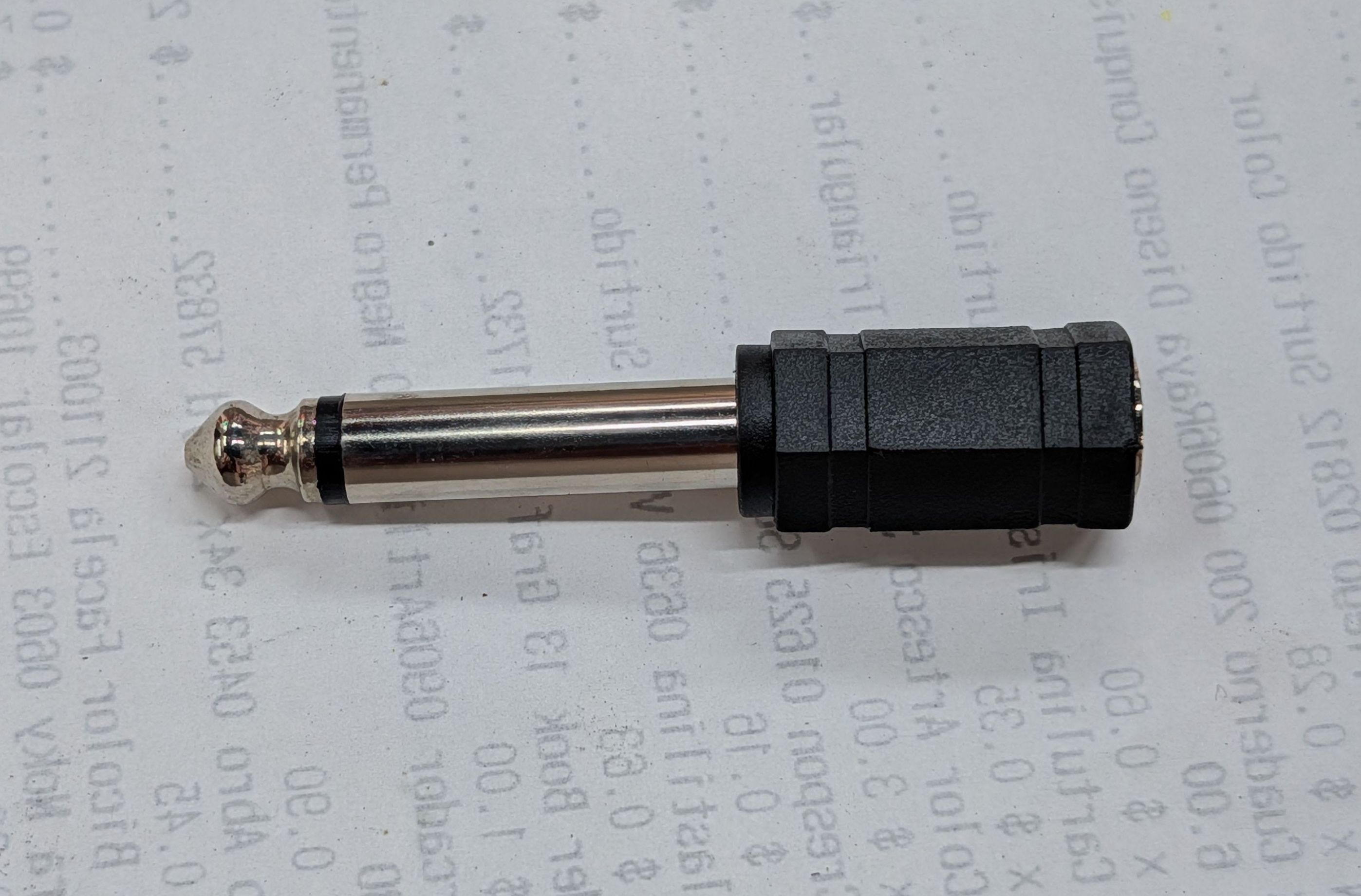 Adaptador 1/4 Mono a 3.5 Mono Plastico A63M35PL